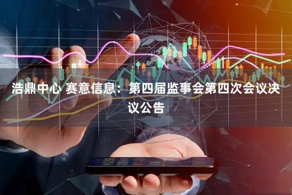 浩鼎中心 赛意信息：第四届监事会第四次会议决议公告