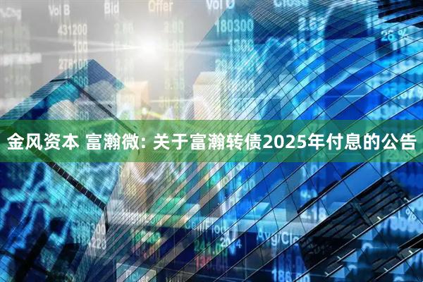 金风资本 富瀚微: 关于富瀚转债2025年付息的公告