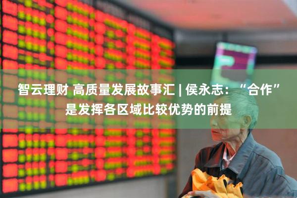 智云理财 高质量发展故事汇 | 侯永志：“合作”是发挥各区域比较优势的前提